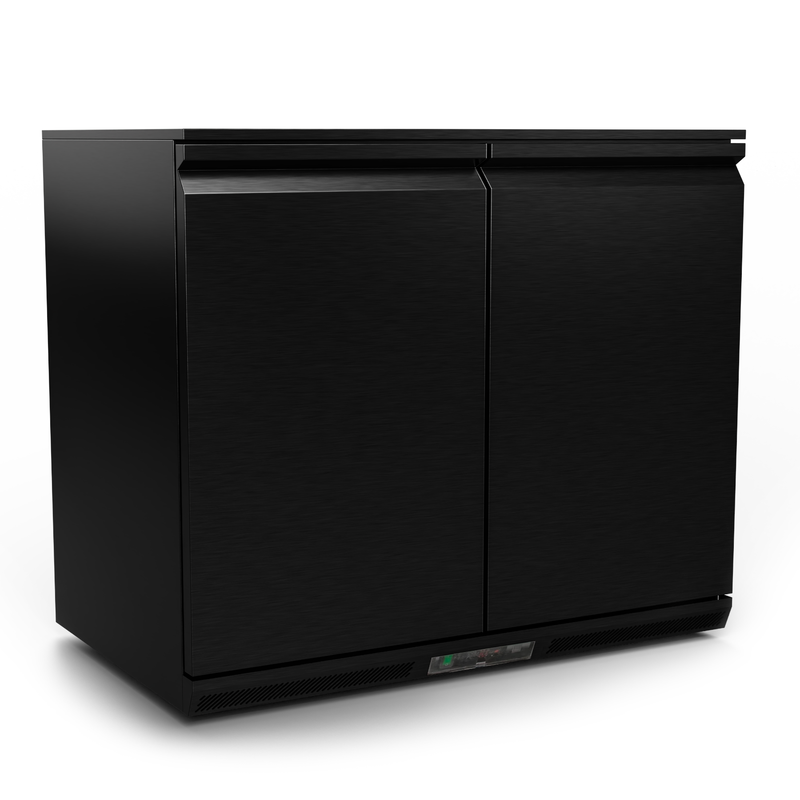Draco Grills Avalon Outdoor Black Stainless Steel Double Fridge 208L - Image 2