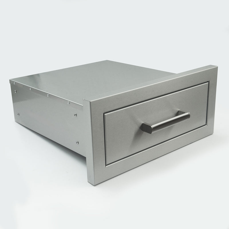 Draco Grills Stainless Steel Build-in Outdoor Kitchen Single Width Drawer - Image 2