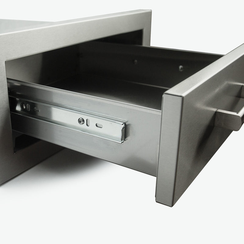 Draco Grills Stainless Steel Build-in Outdoor Kitchen Single Width Drawer - Image 5