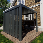 Bracken Outdoors Aluminium Vario Slat Screen for 3m Pergola