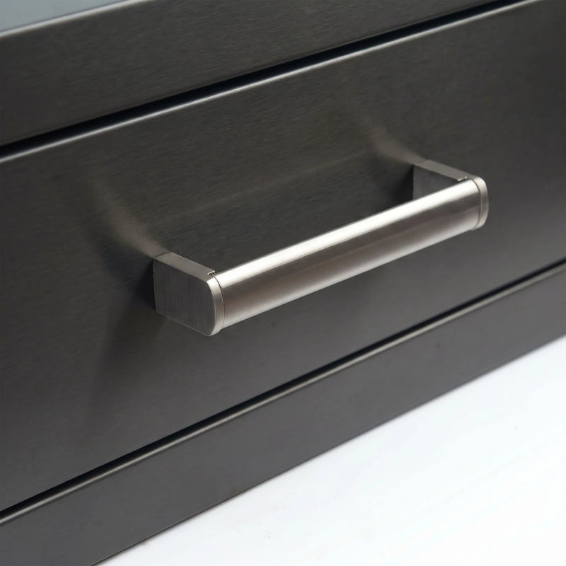 Draco Grills Black Stainless Steel Build-In Outdoor Kitchen Single Drawer - Image 5