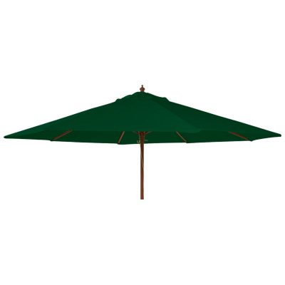 Alexander Rose 2.7m Hardwood Round Garden Parasol - Green