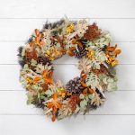 The Christmas Centre 26" Prelit Harvest Autumn Wreath with Warm White Battery Operated LED Lights