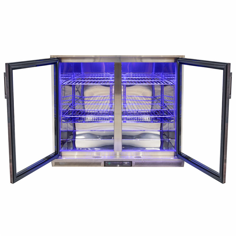 Draco Grills Avalon Outdoor Stainless Steel Double Bar Fridge 208L - Image 6