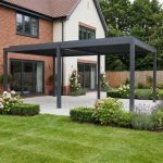 Bracken Outdoors Gemini 6m x 4m Grey Rectangular Aluminium Garden Pergola