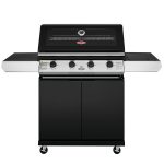 BeefEater 1200E Series 4 Burner Gas Barbecue with Cabinet Trolley and Side Burner