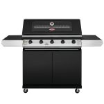 BeefEater 1200E Series 5 Burner Gas Barbecue with Cabinet Trolley and Side Burner