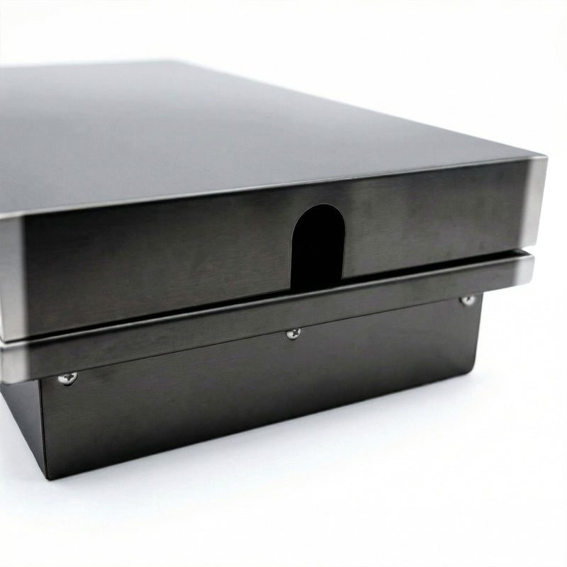 Draco Grills Outdoor Kitchen Black Stainless Steel Build In Side Burner - Image 2