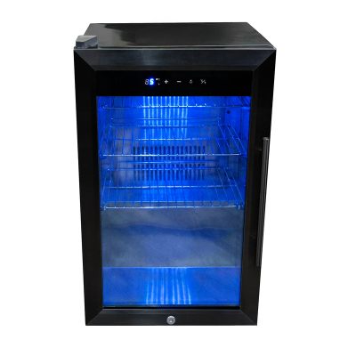 Draco Grills Outdoor Kitchen Black Stainless Steel Build-In Single Left Hand 60L Fridge