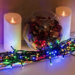 Multi-Coloured LED Multi-Function Christmas String Lights with Green Cable 240,360,480,720,960 Bulbs