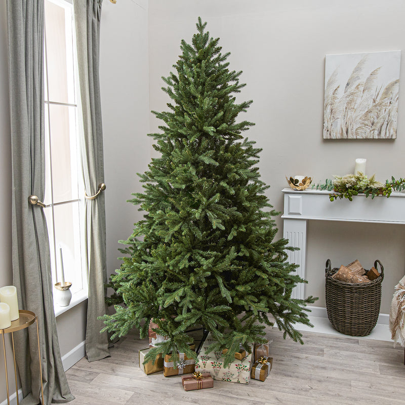 Basildon Artificial PE/PVC Green Christmas Tree 6FT, 7FT, 9FT