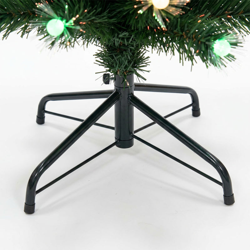 Green Fibre Optic Christmas Tree 2ft - 7ft Sparkle Bauble with Multi Coloured LED Lights - Image 17
