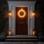 Pre-Lit Christmas Light-Up Silver Bauble 50cm with 280 Warm White LEDs