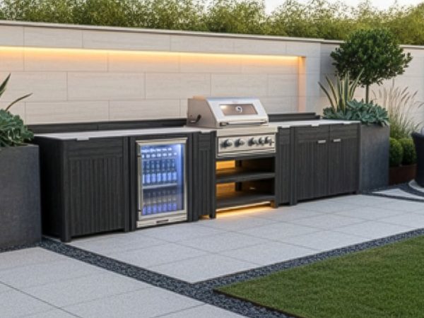 Draco Grills Teak Carbon Line Modular Outdoor Kitchens