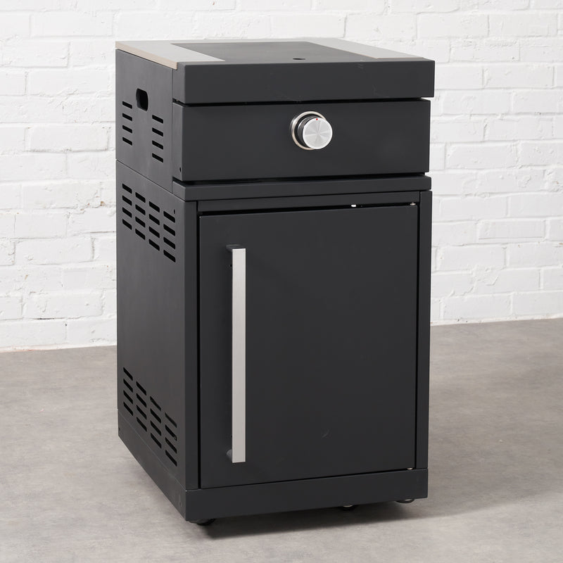 Draco Grills Fusion 6 Burner Black Outdoor Kitchen with Modular Side Burner and Sink - Image 10