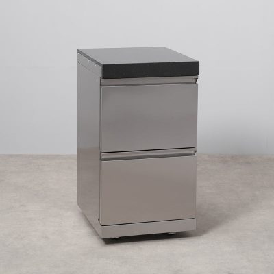 Draco Grills Outdoor Kitchen Stainless Steel Twin Drawer Cabinet