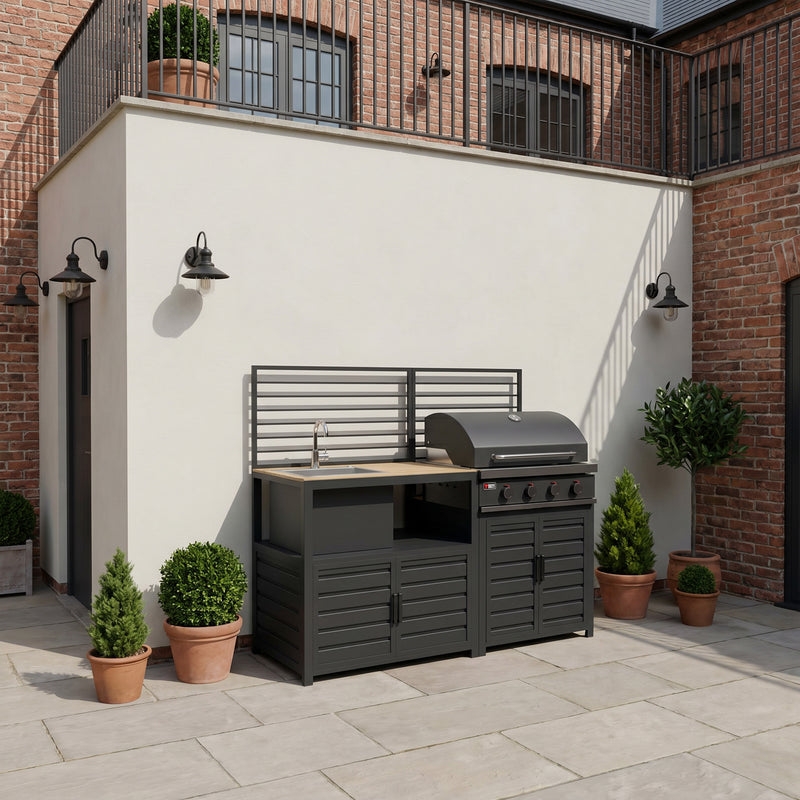 Draco Grills Scandic Modular 4 Burner Barbecue Cabinet with Sink Unit - Image 3