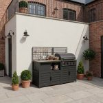 Draco Grills Scandic Modular 4 Burner Barbecue Cabinet with Sink Unit