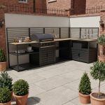 Draco Grills Scandic Modular 4 Burner Barbecue Cabinet with Shelf Units, Sink & Corner