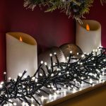 White Ultra Bright LED Multi-Function Christmas Cluster Lights - 960 & 2000