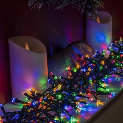 Multi-Coloured LED Multi-Function Christmas Compact Lights - 750 & 2000