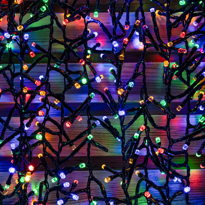 Multi-Coloured LED Multi-Function Christmas Cluster Lights - 960 & 2000 - Image 4