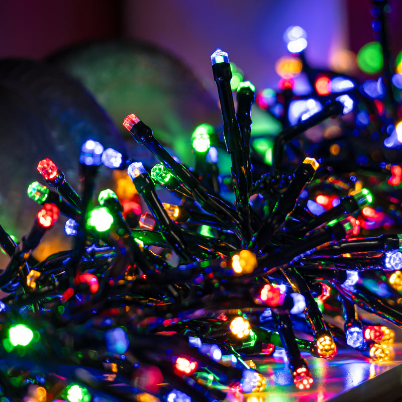 Multi-Coloured LED Multi-Function Christmas Cluster Lights - 960 & 2000 - Image 2