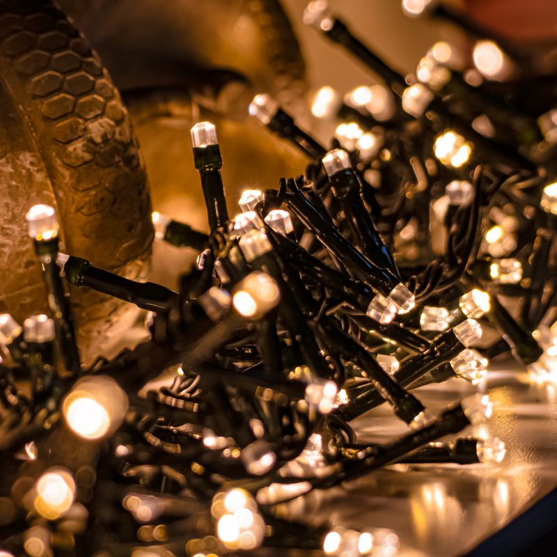 Warm White LED Multi-Function Christmas Compact Lights - 500, 1500, 3000 - Image 2