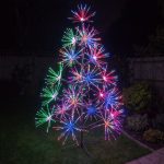 9ft (2.7m) Firework LED Artificial Christmas Twig Tree with APP Control