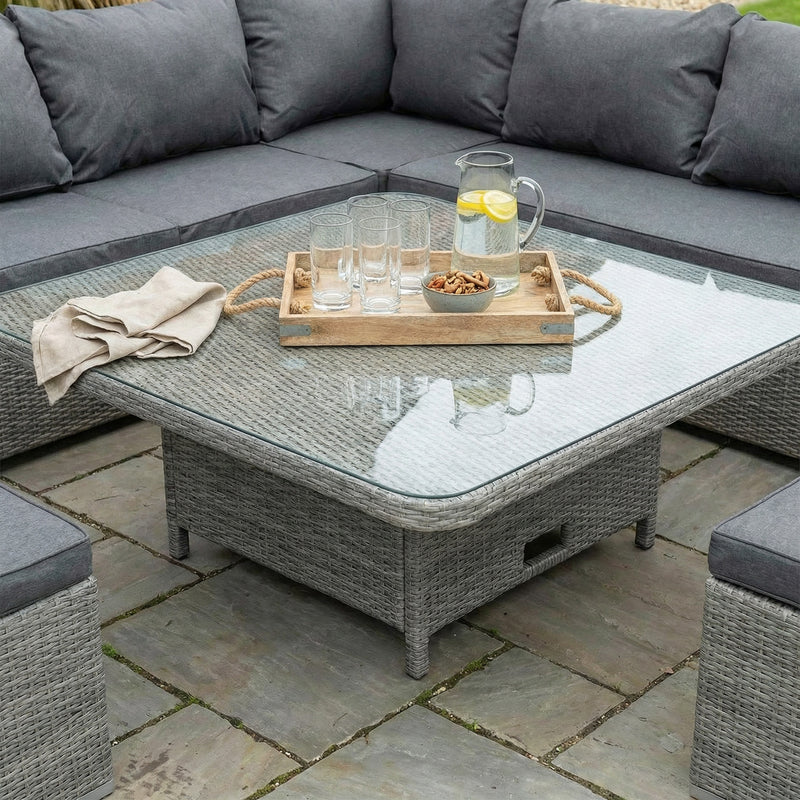 Bracken Outdoors Dakota Square Corner Sofa Garden Furniture Set with Height Adjustable Table - Image 8