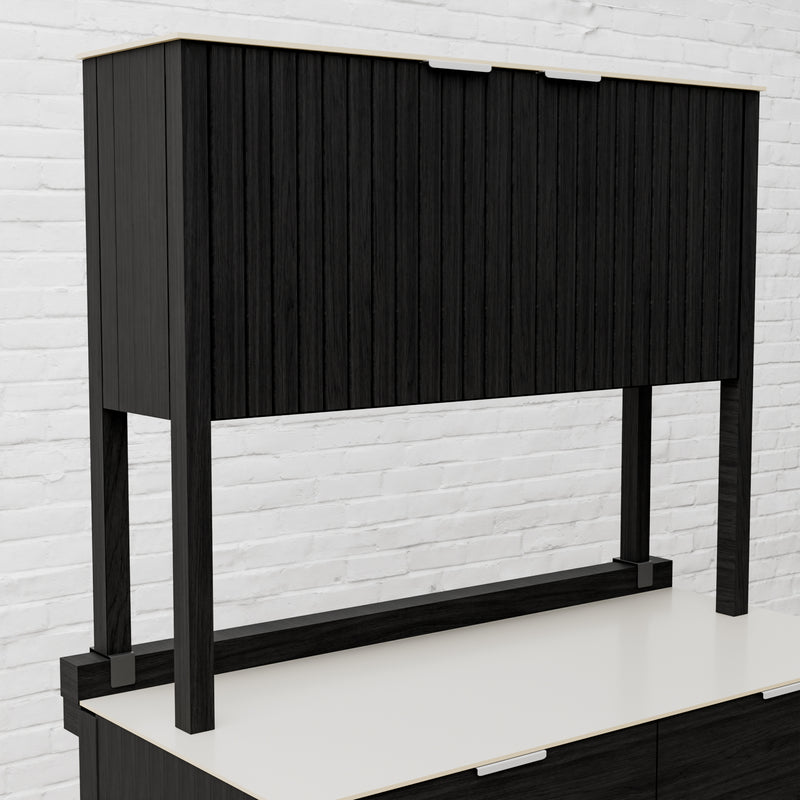 Draco Grills Teak Carbon Line Outdoor Kitchen 2 Door Add On Cabinet with Ceramic Top - Image 3
