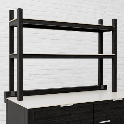 Draco Grills Teak Carbon Line Modular Outdoor Kitchen Add on Double Shelf