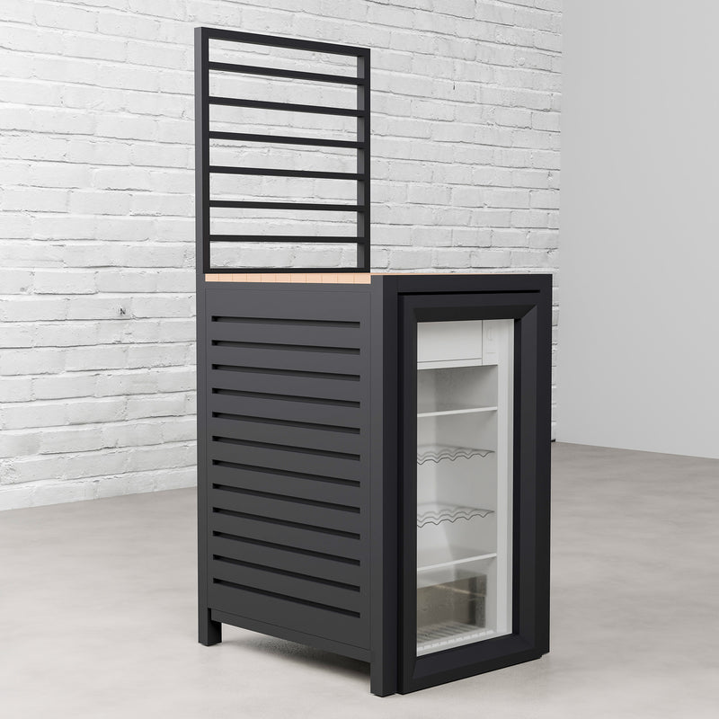 Draco Grills Scandic Modular 4 Burner Barbecue Cabinet with Double Cupboard & Fridge Unit - Image 24