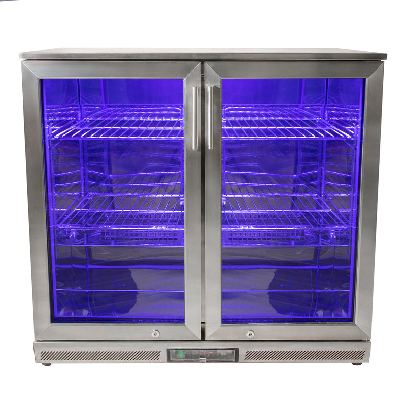 Draco Grills Avalon Outdoor Stainless Steel Double Bar Fridge 208L - Image 5