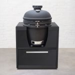 Draco Grills Fusion Outdoor Kitchen Black Cabinet with Kamado 22 Inch (71cm)