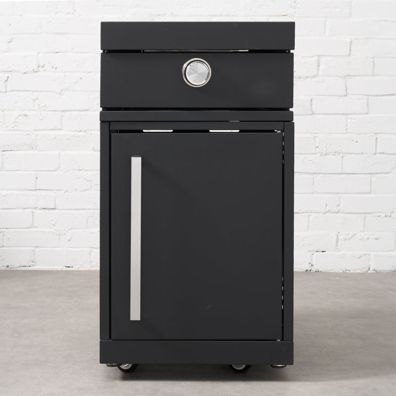Draco Grills Fusion 6 Burner Black Outdoor Kitchen with Modular Side Burner and Sink - Image 11