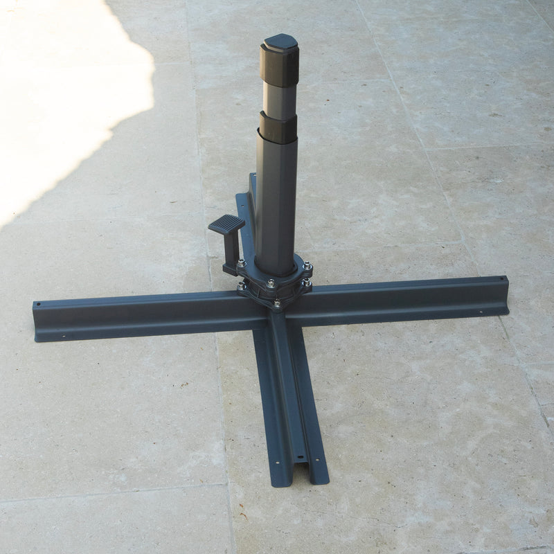 Bracken Outdoors Ecru 3.3m Round Cantilever Parasol With Solar LED Lights & FREE Base - Image 17