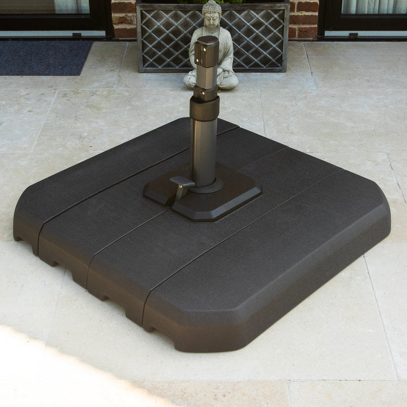 Bracken Outdoors Ecru 3.3m Round Cantilever Parasol With Solar LED Lights & FREE Base - Image 19