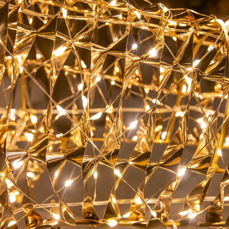 Pre-Lit Christmas Gold Laser Lit Deer 120cm with 960 Warm White LED Micro-Lights - Image 6