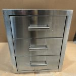 Draco Grills Stainless Steel Build-in Outdoor Kitchen Triple Drawer Unit ****Ex Display****