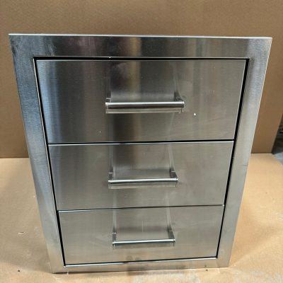 Draco Grills Stainless Steel Build-in Outdoor Kitchen Triple Drawer Unit ****Ex Display****