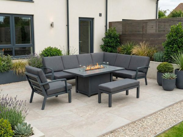 Aluminium Fire Pit Casual Dining Sets