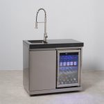 Draco Grills Outdoor Stainless Steel Single Fridge and Sink Cabinet 60L
