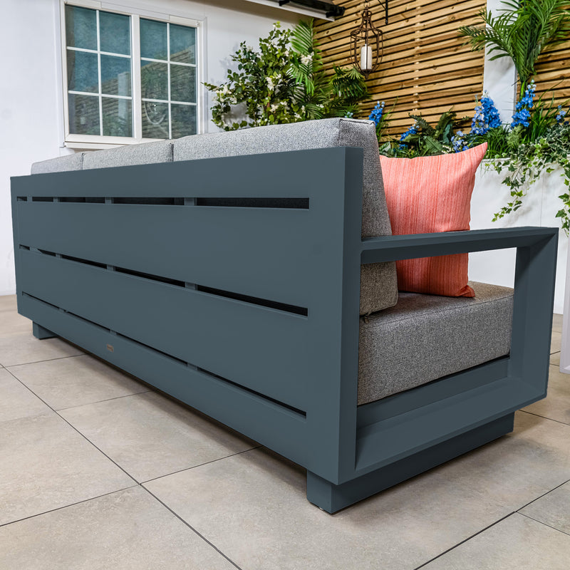 Bracken Outdoors Panama Anthracite Aluminium Lounge Sofa Set with Coffee Table - Image 8