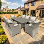 Bracken Outdoors Richmond 8 Seat Rattan Rectangular Garden Furniture Dining Set