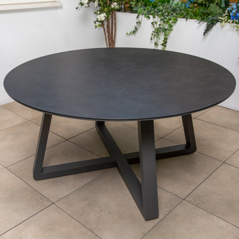Bracken Outdoors Colorado Rope 6 Seat Round Aluminium Garden Dining Set - Image 8