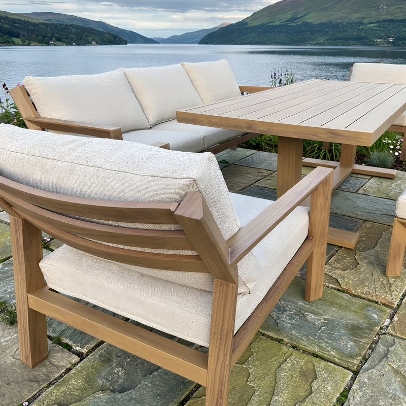 Bracken Outdoors Seville Aluminium Lounge Sofa Garden Furniture Casual Dining Set - Image 6