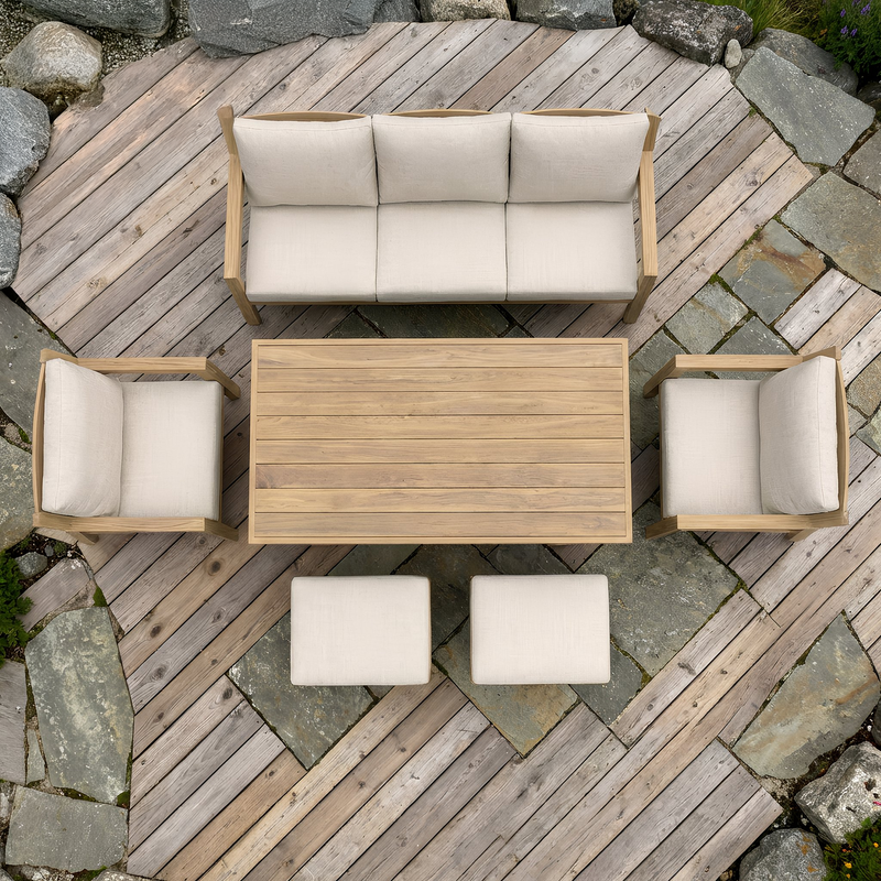 Bracken Outdoors Seville Aluminium Lounge Sofa Garden Furniture Casual Dining Set - Image 9