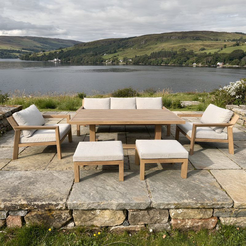 Bracken Outdoors Seville Aluminium Lounge Sofa Garden Furniture Casual Dining Set - Image 10