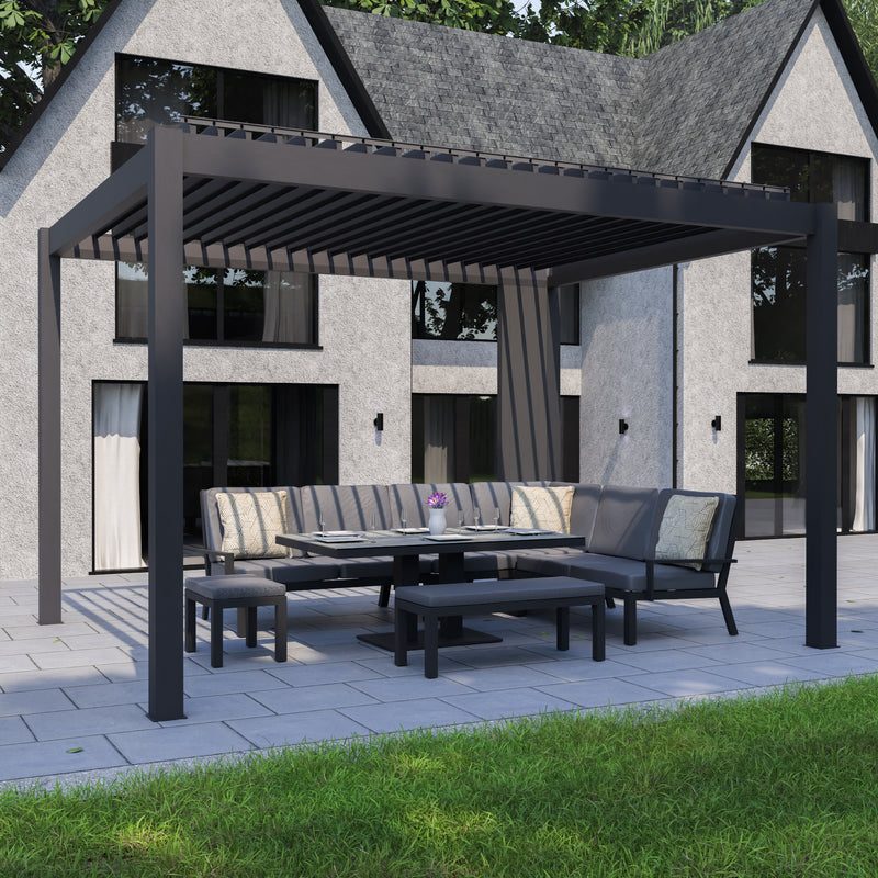 Bracken Outdoors Anthracite Fixed Panel for Garden Pergolas - Image 6